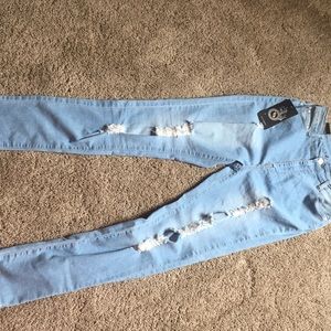 Fashion Nova high waisted ripped jeans